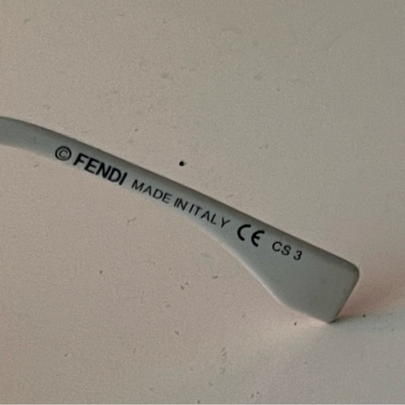 FENDI White Cat Eye retro Sunglasses - Picture 7 of 8